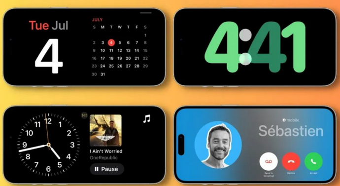 改则苹果手机维修分享iOS17横屏充电待机显示有什么好处 