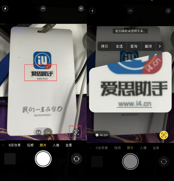 改则苹果手机维修分享升级iOS 16后如何通过相机翻译文本 