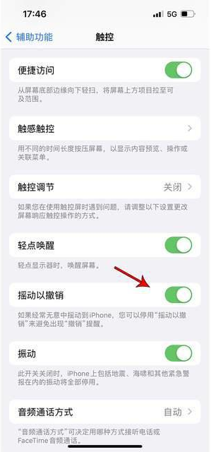 改则苹果手机维修分享iPhone手机如何设置摇一摇删除文字 