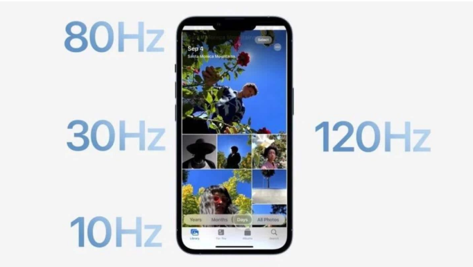 改则苹果14维修分享iPhone 14有高刷吗 