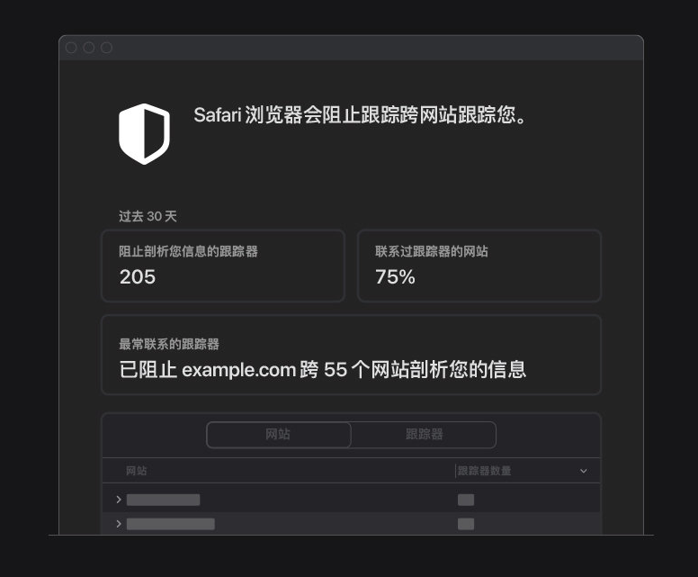 改则苹果手机维修分享如何在 Safari 浏览器中查看和打开隐私报告 